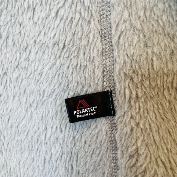 Patagonia Gray Fleece Vest with Purple Trim - Picture 5 of 6